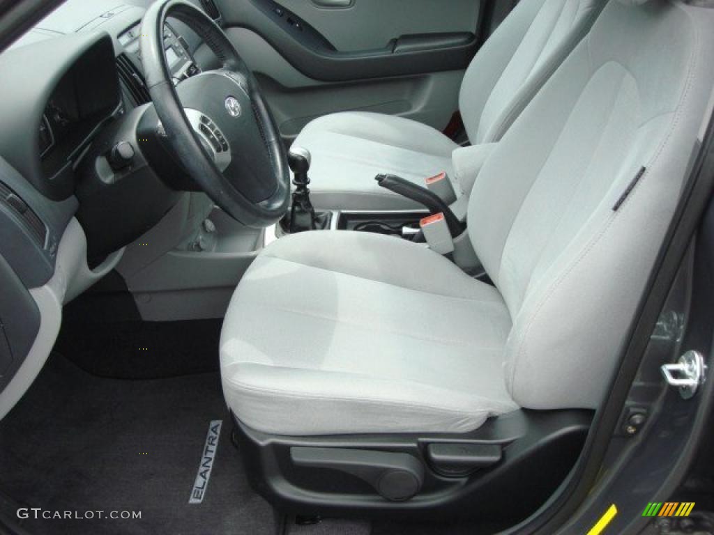 2009 Elantra SE Sedan - Carbon Gray / Gray photo #10