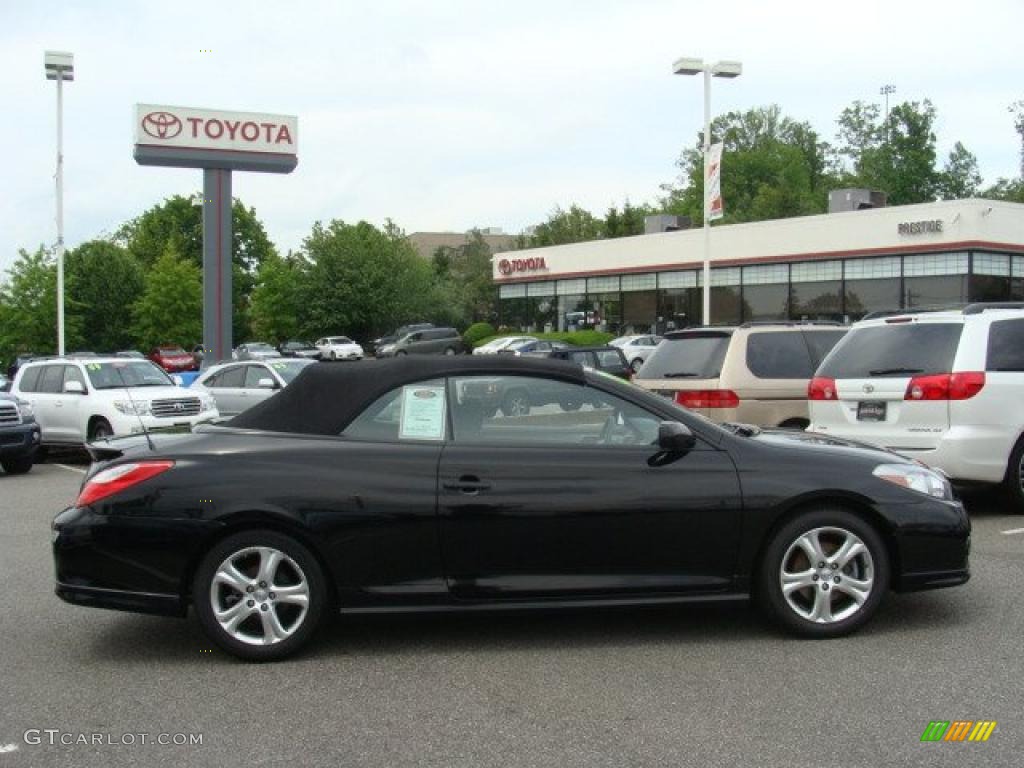 2008 Solara Sport V6 Convertible - Black / Dark Charcoal photo #2