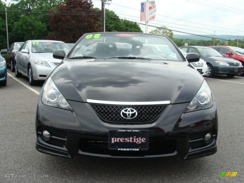 2008 Solara Sport V6 Convertible - Black / Dark Charcoal photo #3
