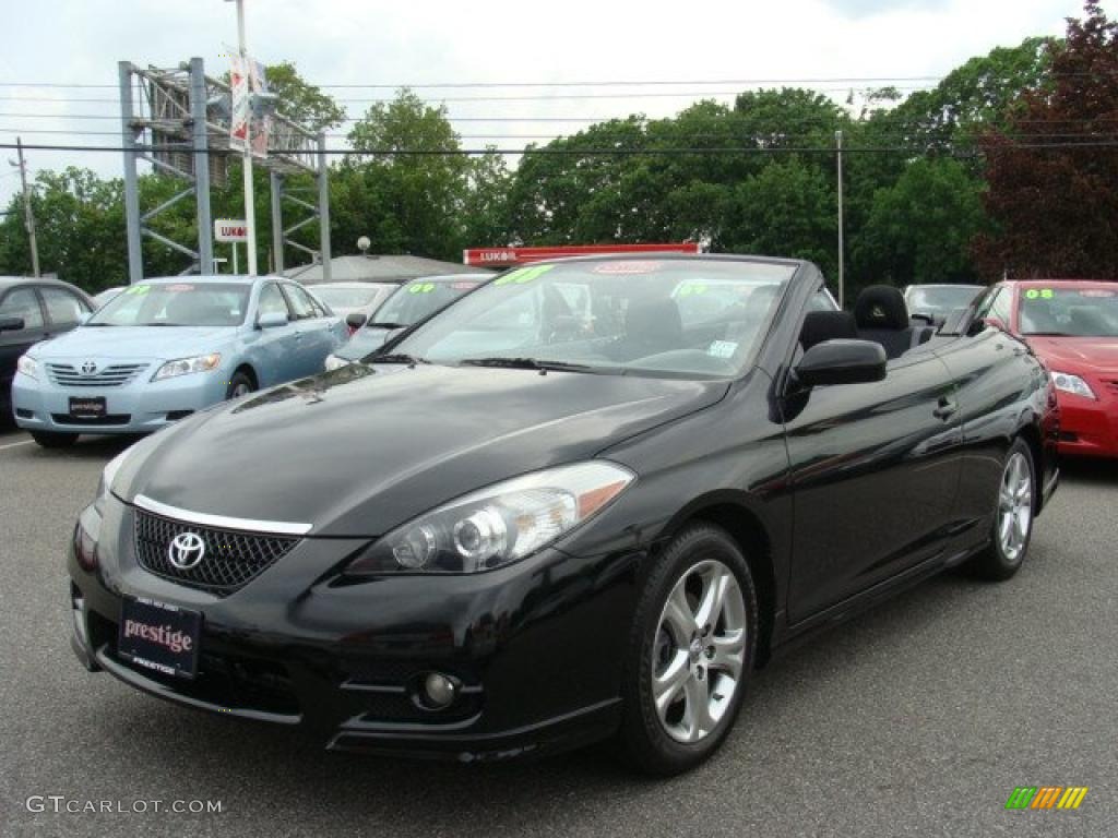 2008 Solara Sport V6 Convertible - Black / Dark Charcoal photo #4