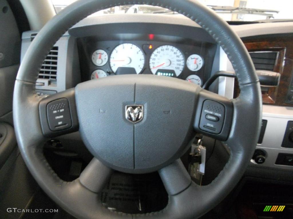 2008 Ram 1500 Laramie Quad Cab 4x4 - Patriot Blue Pearl / Medium Slate Gray photo #15