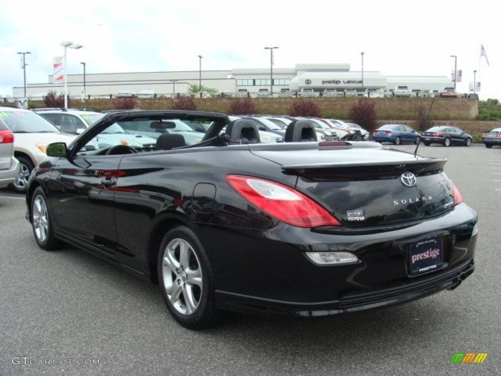 2008 Solara Sport V6 Convertible - Black / Dark Charcoal photo #5