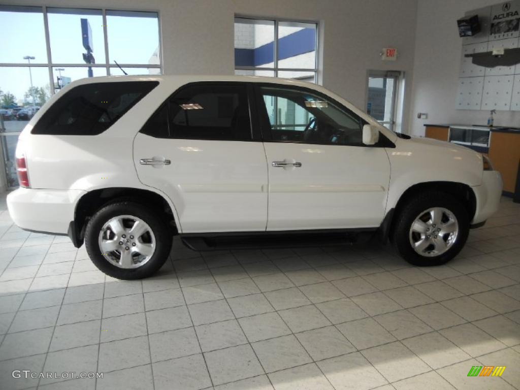 2004 MDX  - Aspen White Pearl / Saddle photo #4