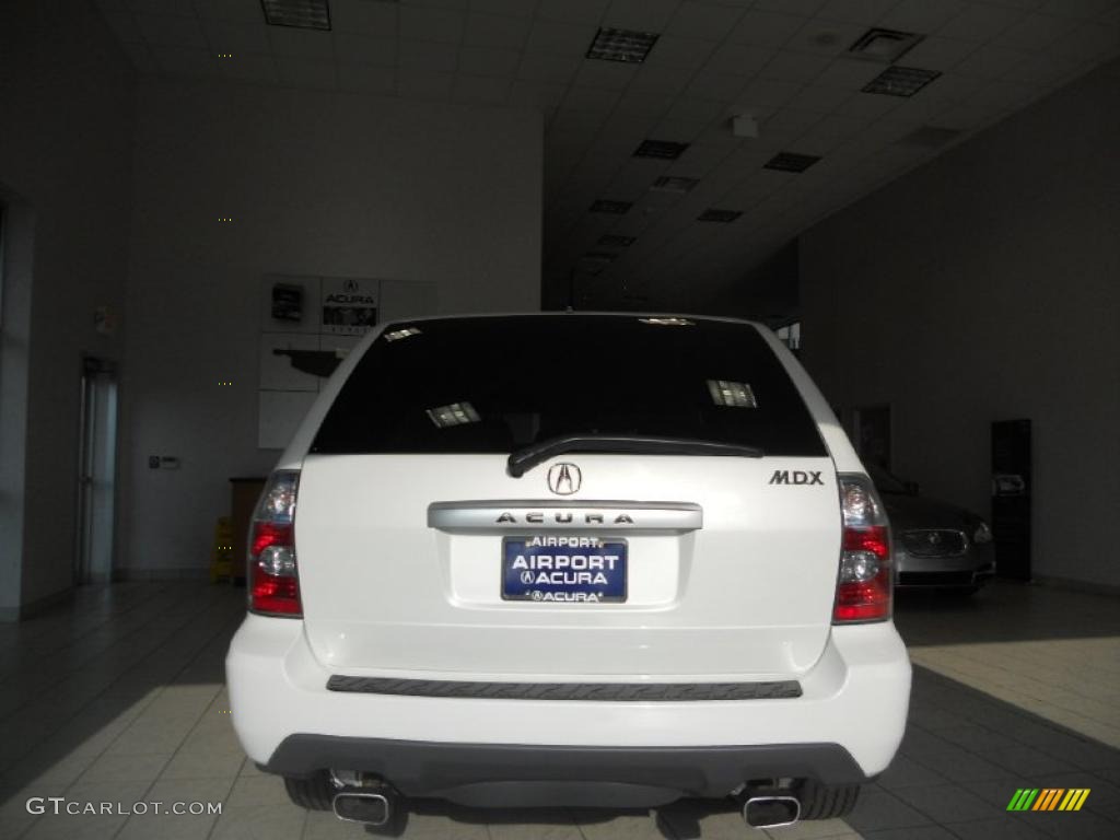 2004 MDX  - Aspen White Pearl / Saddle photo #6
