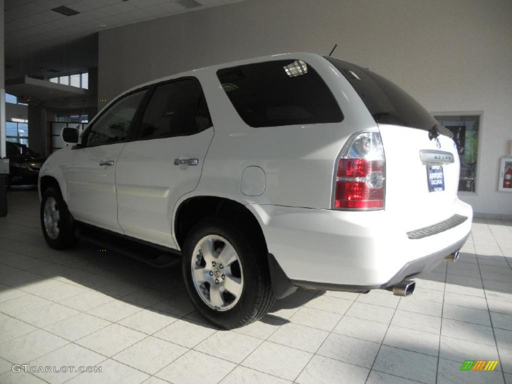 2004 MDX  - Aspen White Pearl / Saddle photo #7