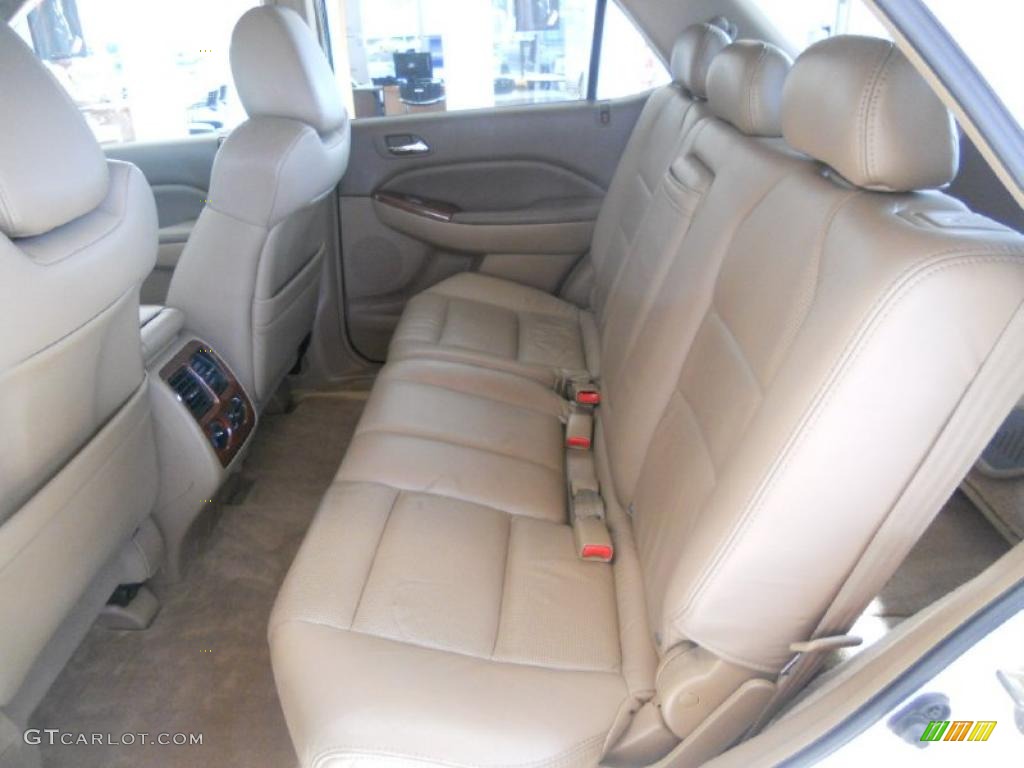 2004 MDX  - Aspen White Pearl / Saddle photo #13