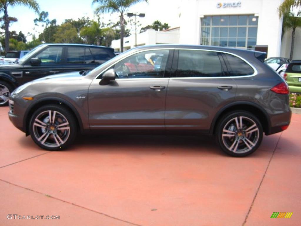 2011 Cayenne S Hybrid - Umber Brown Metallic / Luxor Beige photo #2