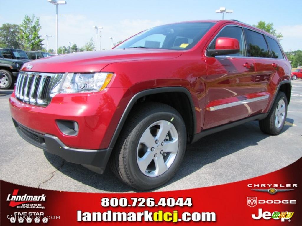 2011 Grand Cherokee Laredo X Package - Inferno Red Crystal Pearl / Black photo #1