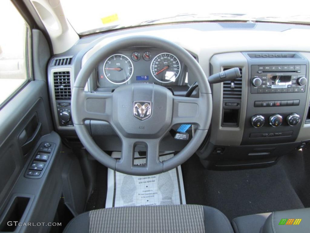 2011 Ram 1500 ST Quad Cab - Deep Water Blue Pearl / Dark Slate Gray/Medium Graystone photo #10