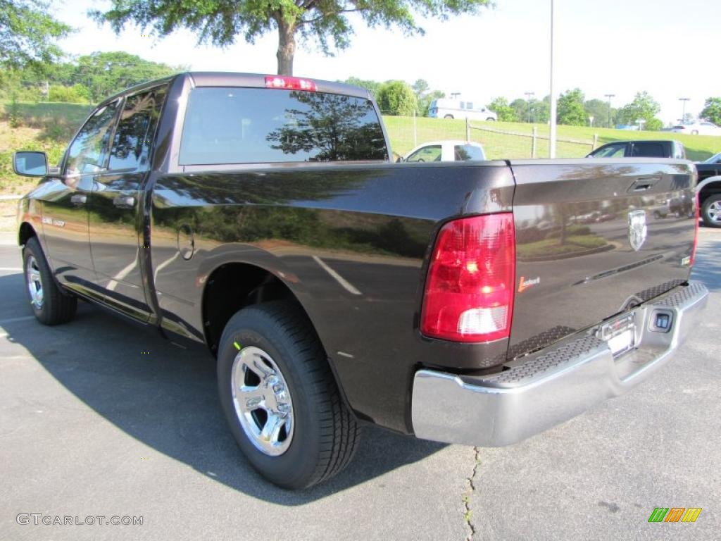 2011 Ram 1500 ST Quad Cab - Rugged Brown Pearl / Dark Slate Gray/Medium Graystone photo #2