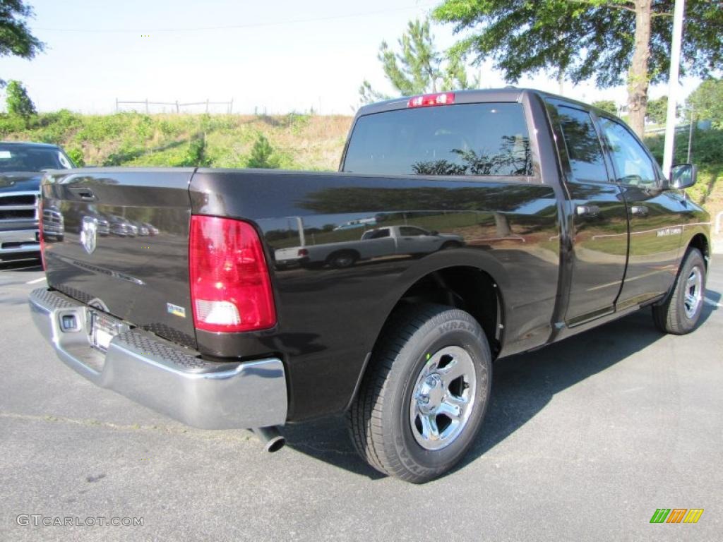 2011 Ram 1500 ST Quad Cab - Rugged Brown Pearl / Dark Slate Gray/Medium Graystone photo #3