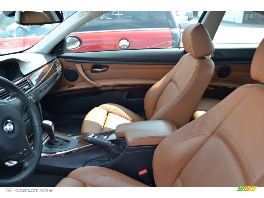 2008 3 Series 335i Coupe - Black Sapphire Metallic / Saddle Brown/Black photo #5