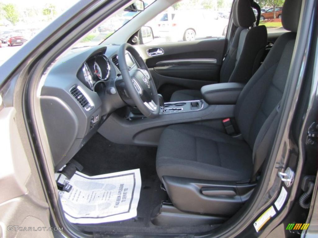 Black Interior 2011 Dodge Durango Heat Photo #49559726