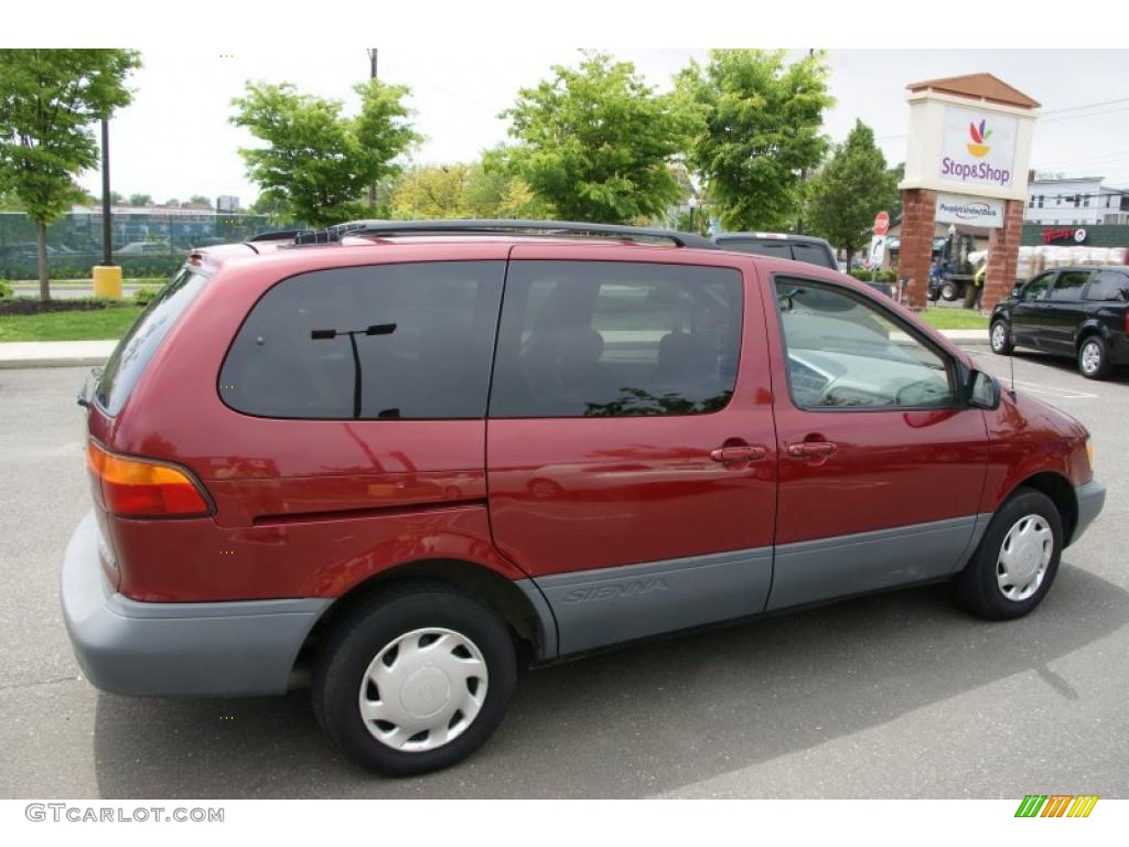 1999 Sienna CE - Sunfire Red Pearl / Oak Beige photo #4