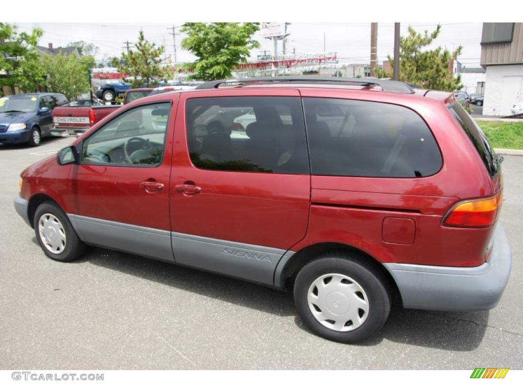 1999 Sienna CE - Sunfire Red Pearl / Oak Beige photo #6