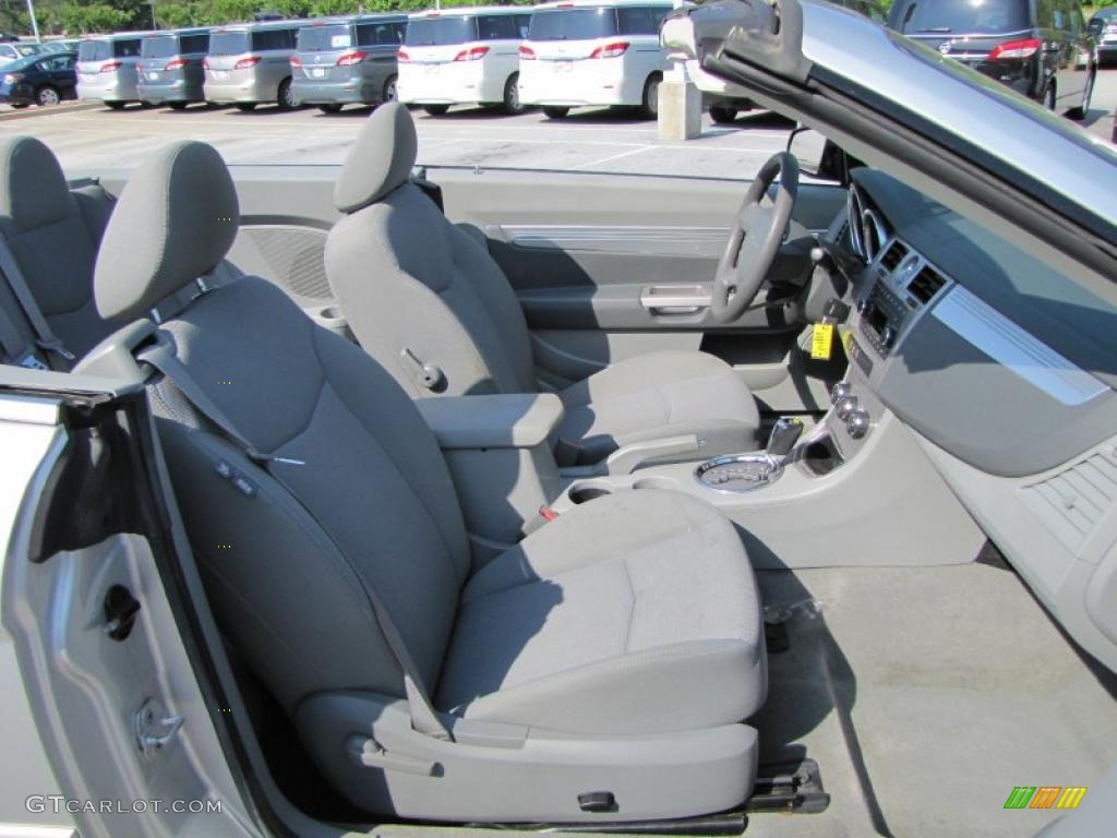 Dark Slate Gray/Light Slate Gray Interior 2008 Chrysler Sebring Touring Convertible Photo #49561004