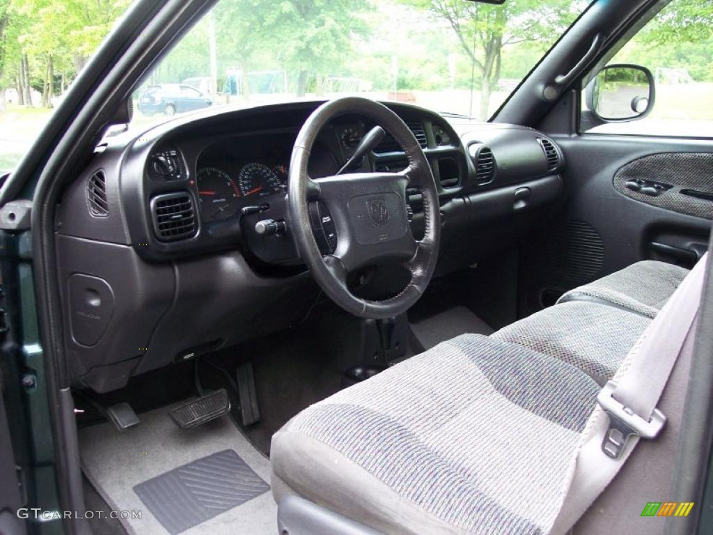 2001 Ram 1500 SLT Club Cab 4x4 - Forest Green Pearl / Agate photo #16