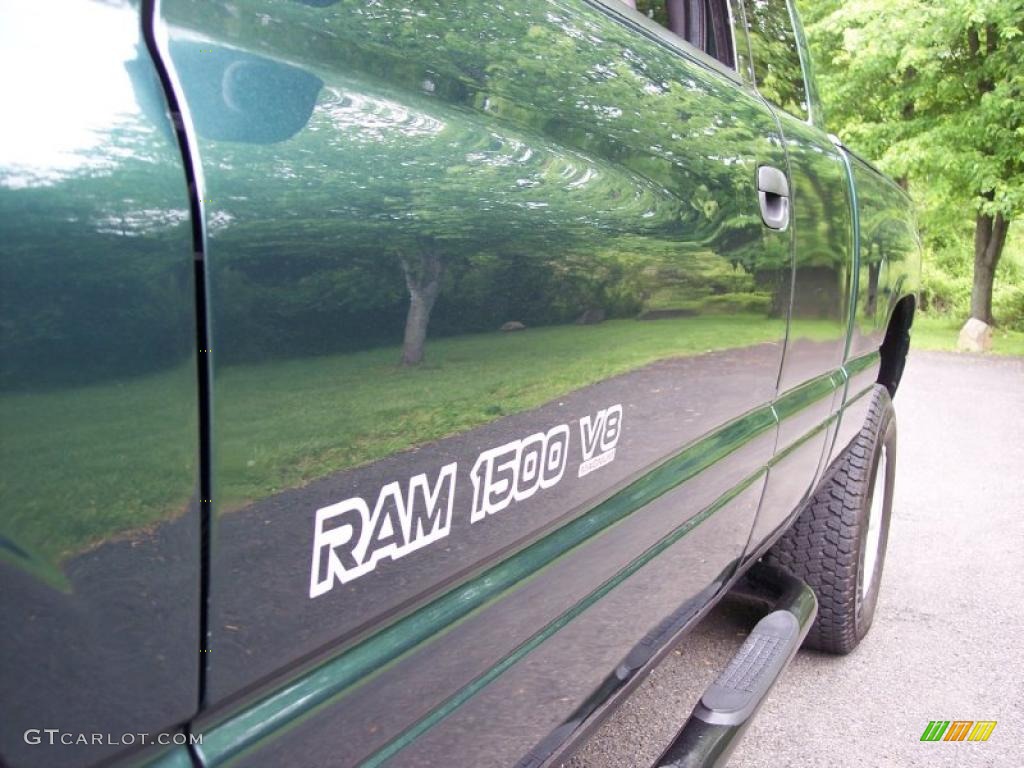2001 Ram 1500 SLT Club Cab 4x4 - Forest Green Pearl / Agate photo #35