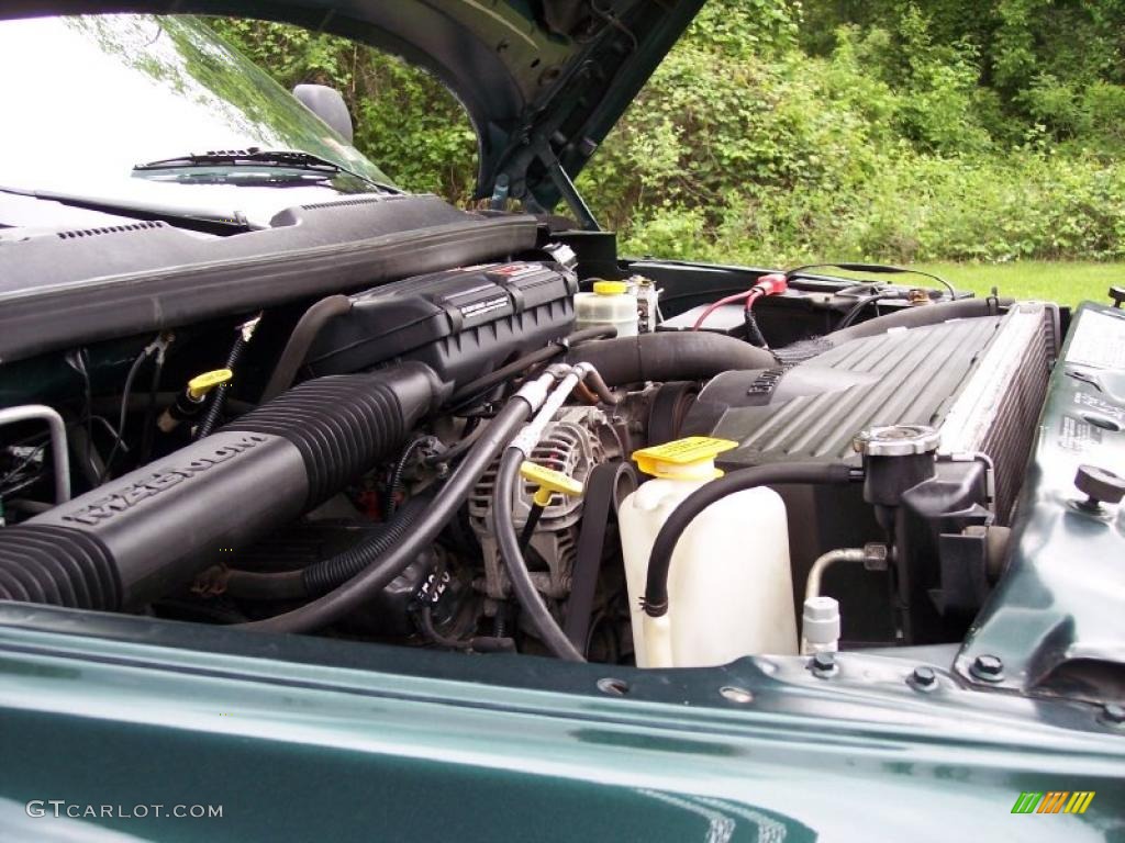 2001 Ram 1500 SLT Club Cab 4x4 - Forest Green Pearl / Agate photo #48