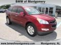 2009 Red Jewel Tintcoat Chevrolet Traverse LT  photo #1