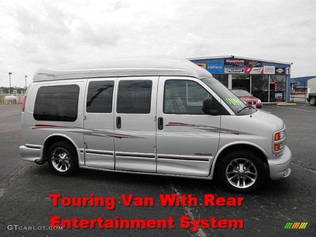 2002 Savana Van G1500 Passenger Conversion - Pewter Metallic / Dark Pewter photo #1