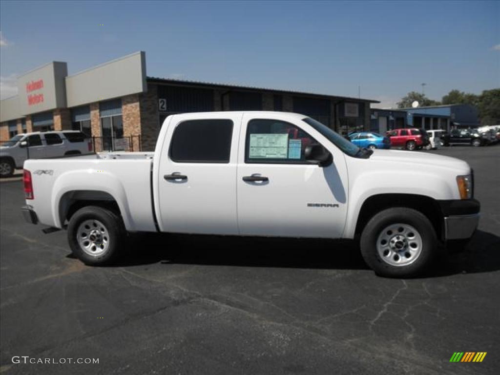 Summit White 2011 GMC Sierra 1500 Crew Cab 4x4 Exterior Photo #49562588