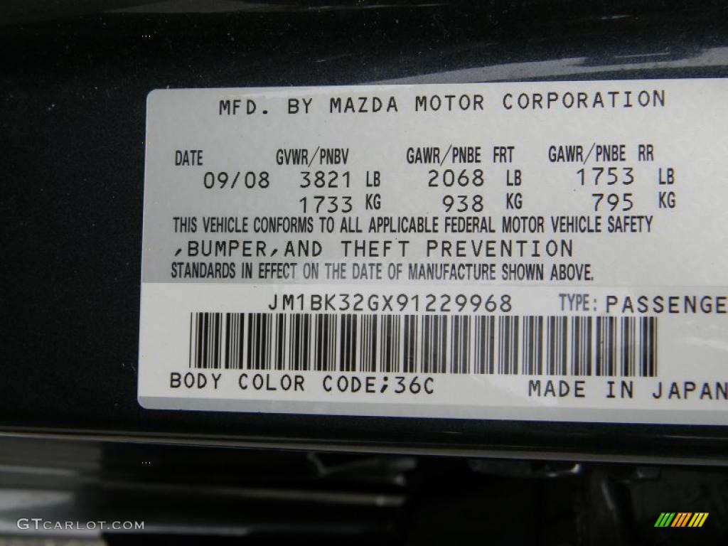 2009 MAZDA3 i Sport Sedan - Metropolitan Gray Mica / Black photo #16