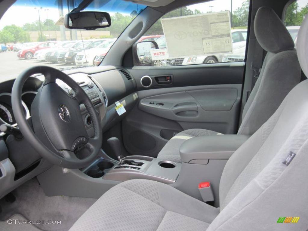 Graphite Gray Interior 2011 Toyota Tacoma V6 PreRunner Access Cab Photo #49564371
