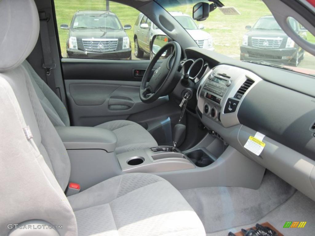 Graphite Gray Interior 2011 Toyota Tacoma V6 PreRunner Access Cab Photo #49564383