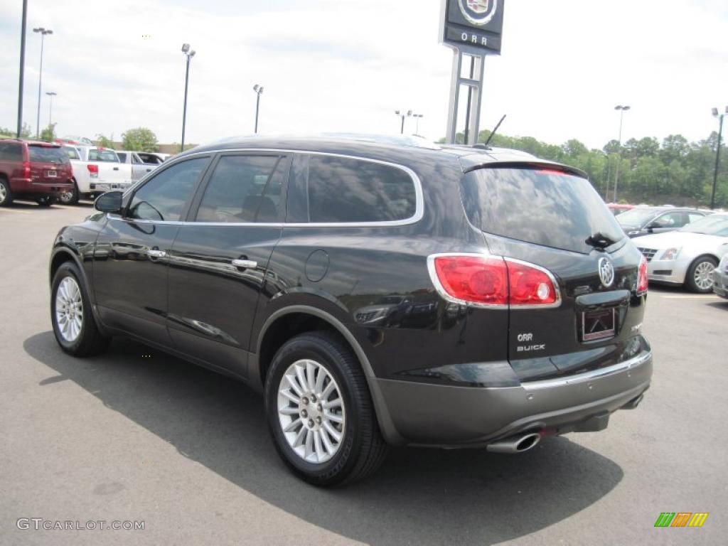 2008 Enclave CXL - Carbon Black Metallic / Titanium/Dark Titanium photo #3