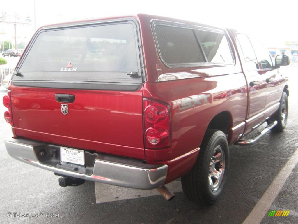 2008 Ram 1500 ST Quad Cab - Blaze Red Crystal Pearl / Medium Slate Gray photo #5
