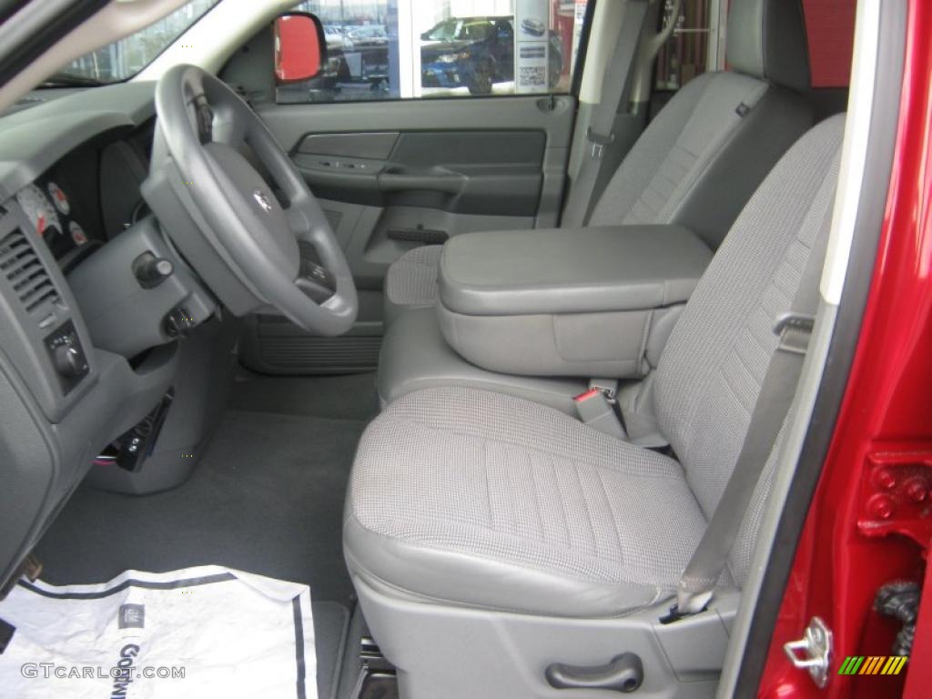 2008 Ram 1500 ST Quad Cab - Blaze Red Crystal Pearl / Medium Slate Gray photo #12