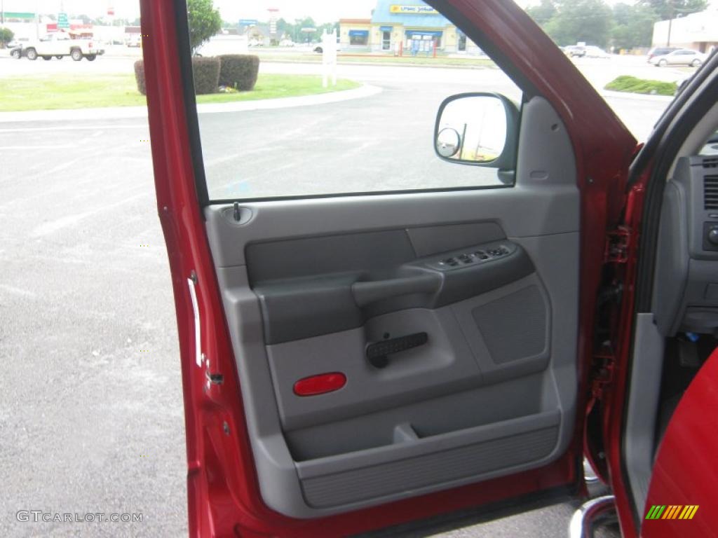 2008 Ram 1500 ST Quad Cab - Blaze Red Crystal Pearl / Medium Slate Gray photo #14