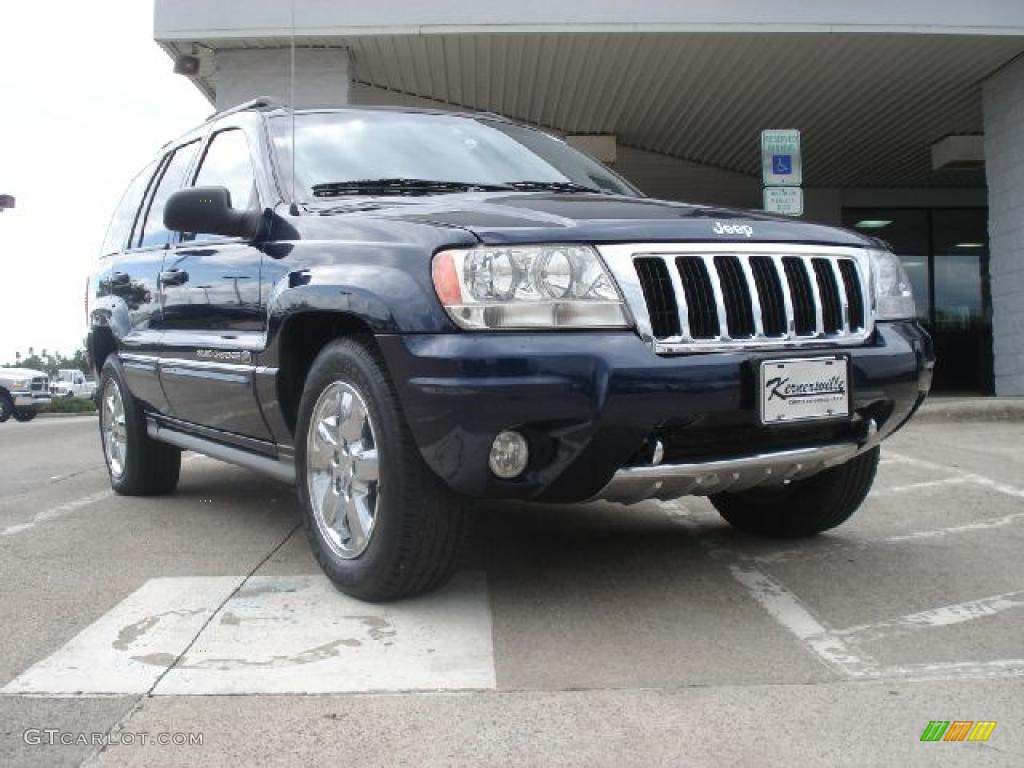 2004 Grand Cherokee Overland 4x4 - Midnight Blue Pearl / Dark Slate Gray photo #1