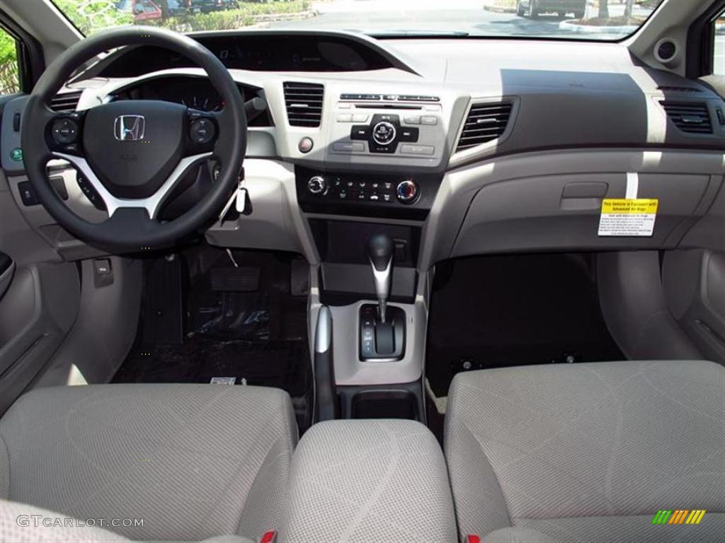Gray Interior 2012 Honda Civic EX Sedan Photo #49567462