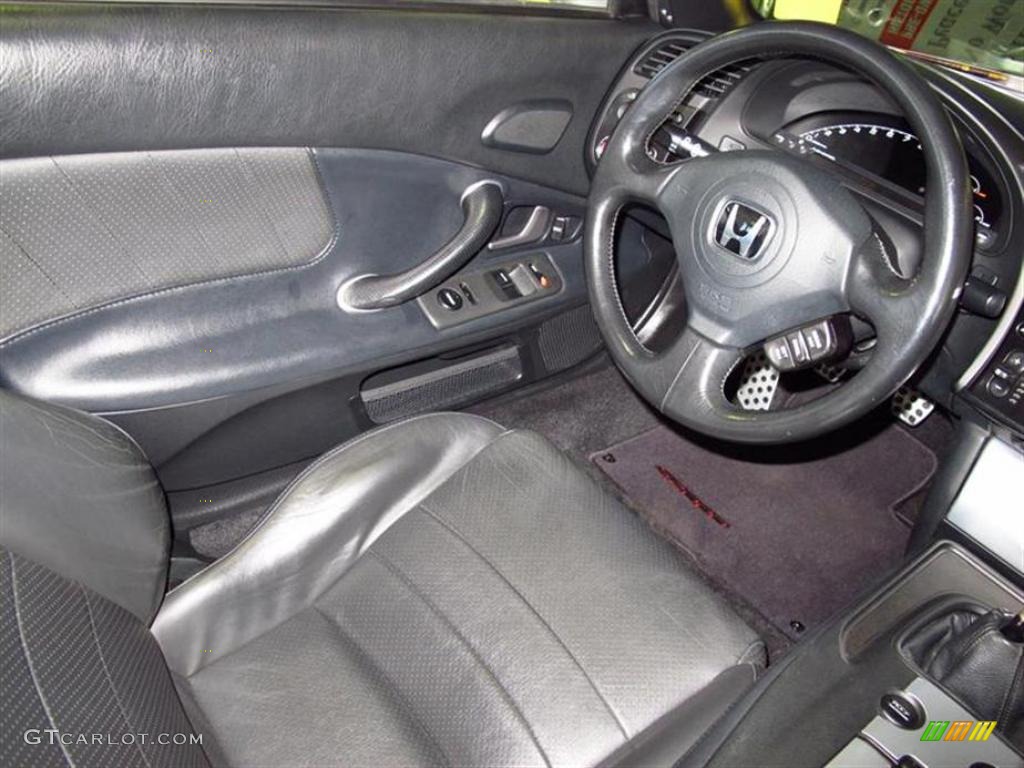 2005 Honda S2000 Roadster Black Steering Wheel Photo #49568050