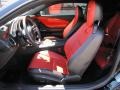 Black/Inferno Orange 2010 Chevrolet Camaro SS/RS Coupe Interior Color