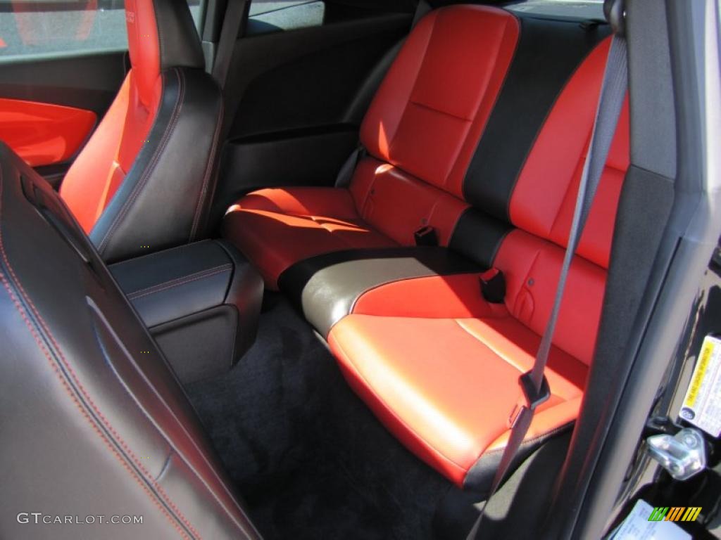 Black/Inferno Orange Interior 2010 Chevrolet Camaro SS/RS Coupe Photo #49568401