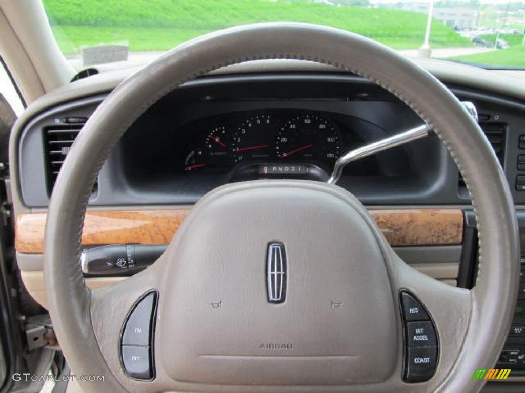 2000 Lincoln Continental Standard Continental Model Medium Parchment Steering Wheel Photo #49569163