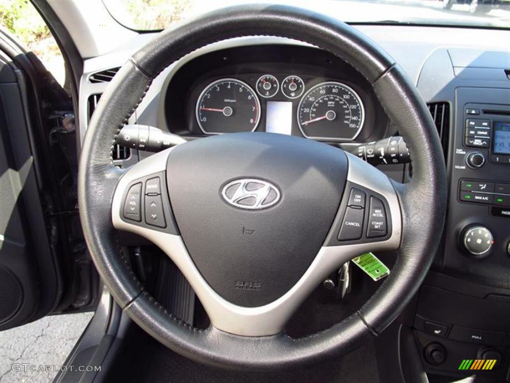 2009 Elantra Touring - Carbon Gray / Black photo #17