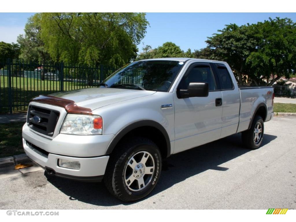 2004 F150 FX4 SuperCab 4x4 - Silver Metallic / Black/Medium Flint photo #1