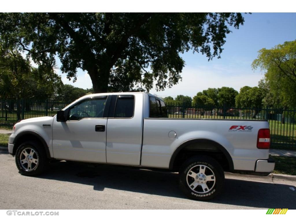 2004 F150 FX4 SuperCab 4x4 - Silver Metallic / Black/Medium Flint photo #3