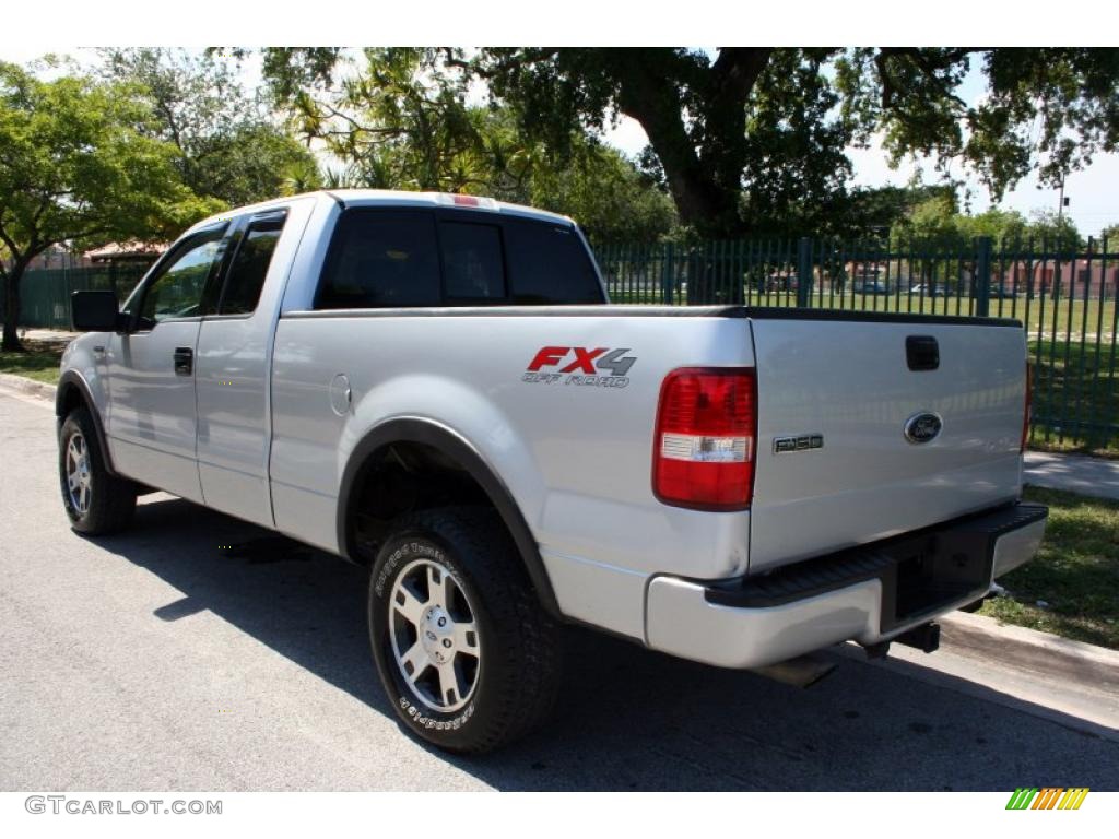 2004 F150 FX4 SuperCab 4x4 - Silver Metallic / Black/Medium Flint photo #5