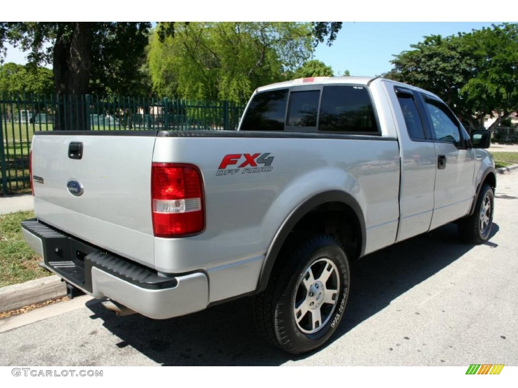 2004 F150 FX4 SuperCab 4x4 - Silver Metallic / Black/Medium Flint photo #6