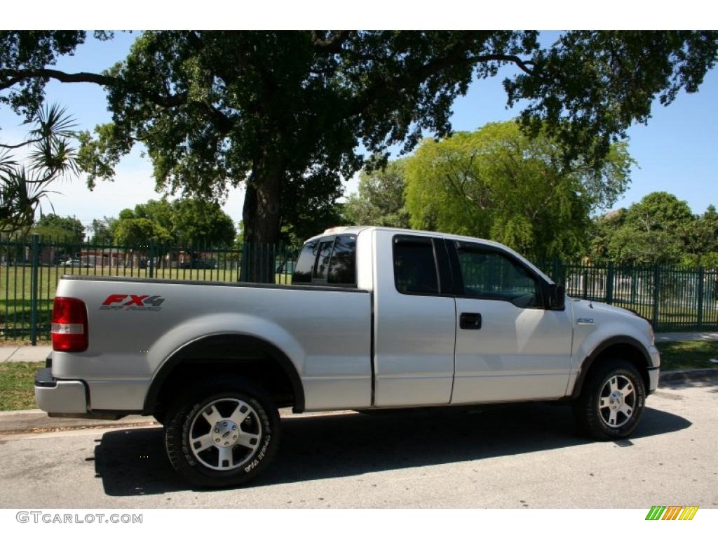 2004 F150 FX4 SuperCab 4x4 - Silver Metallic / Black/Medium Flint photo #7