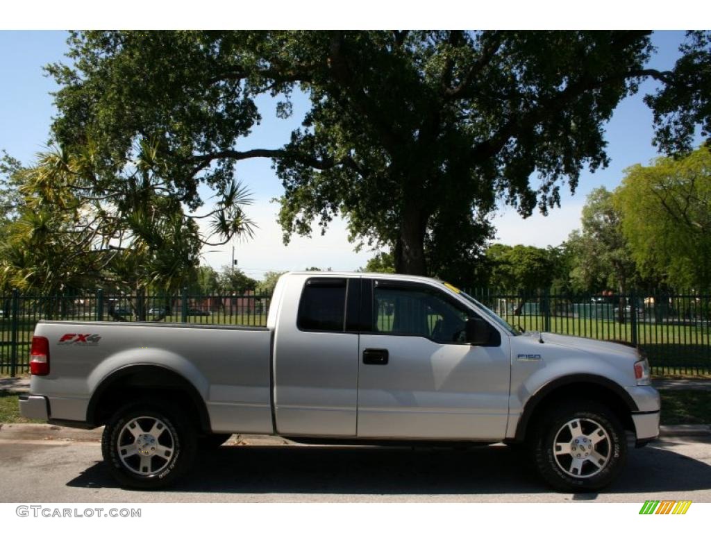 2004 F150 FX4 SuperCab 4x4 - Silver Metallic / Black/Medium Flint photo #8