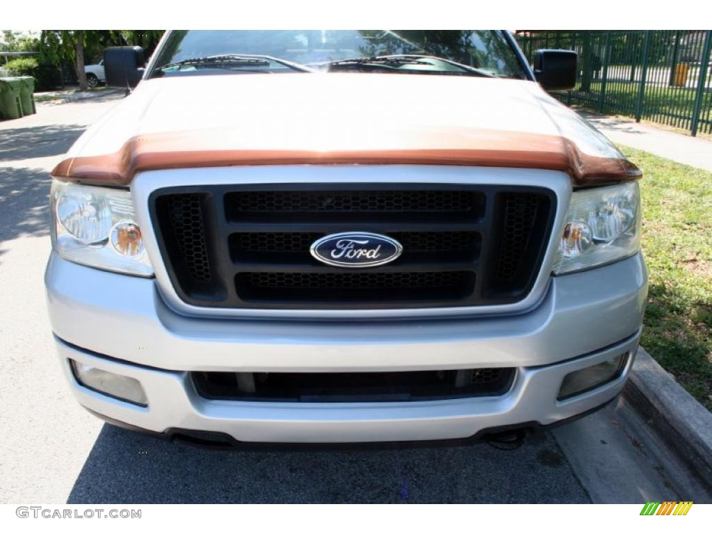 2004 F150 FX4 SuperCab 4x4 - Silver Metallic / Black/Medium Flint photo #13