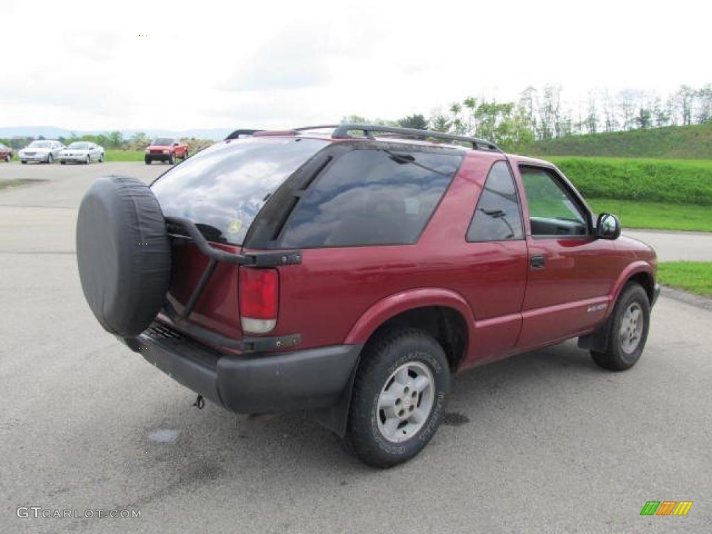 1996 Blazer LS 4x4 - Dark Cherry Red Metallic / Medium Gray photo #12