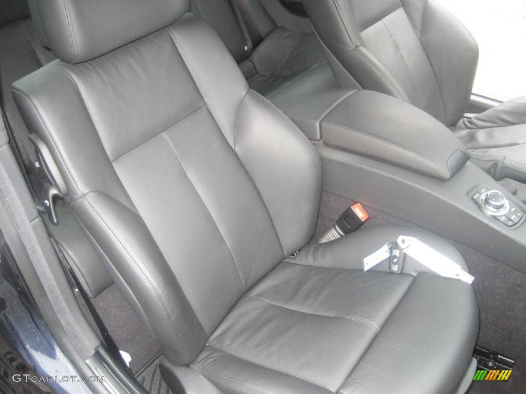 Black Dakota Leather Interior 2009 BMW 6 Series 650i Coupe Photo #49570921