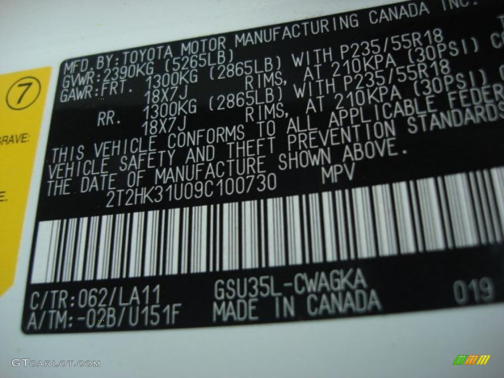 2009 RX 350 AWD - Crystal White Mica / Light Gray photo #24